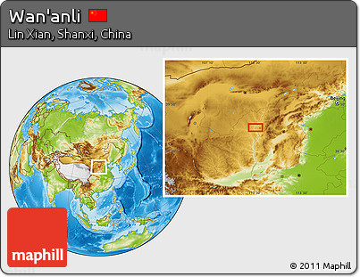 Physical Location Map of Wan'anli