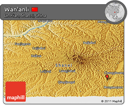 Physical Panoramic Map of Wan'anli