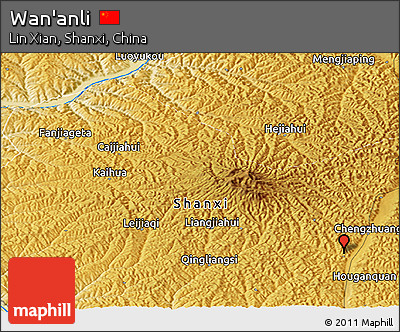 Physical Panoramic Map of Wan'anli