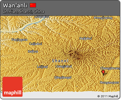 Physical Panoramic Map of Wan'anli