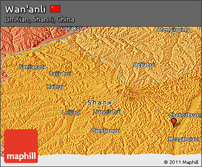 Political Panoramic Map of Wan'anli