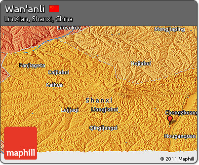 Political Panoramic Map of Wan'anli