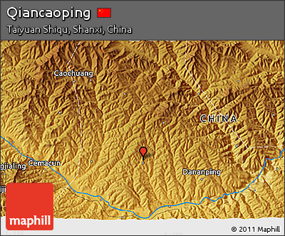 Physical 3D Map of Qiancaoping