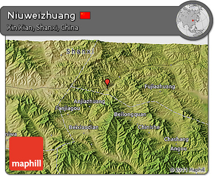 Satellite 3D Map of Niuweizhuang