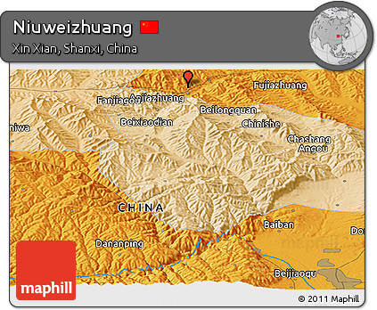 Political Panoramic Map of Niuweizhuang