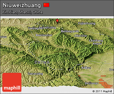 Satellite Panoramic Map of Niuweizhuang
