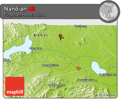 Physical 3D Map of Nandian