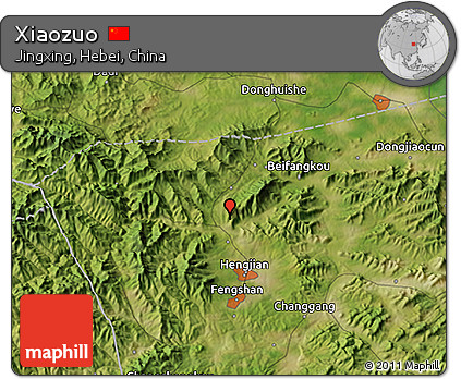 Satellite 3D Map of Xiaozuo
