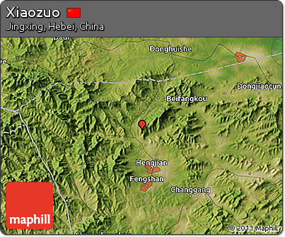Satellite 3D Map of Xiaozuo