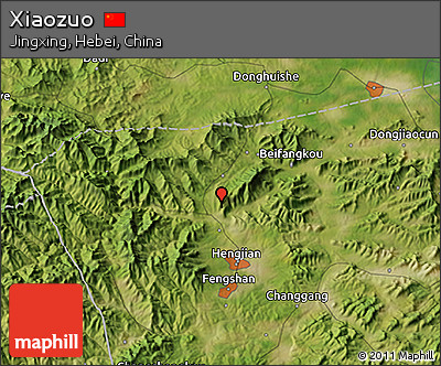 Satellite 3D Map of Xiaozuo