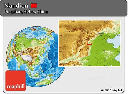 Physical Location Map of Nandian