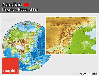 Physical Location Map of Nandian