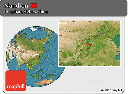 Satellite Location Map of Nandian