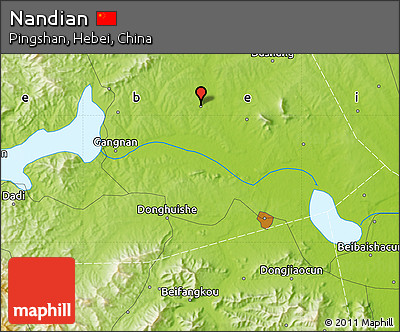 Physical Map of Nandian