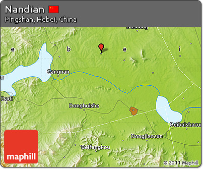Physical Map of Nandian