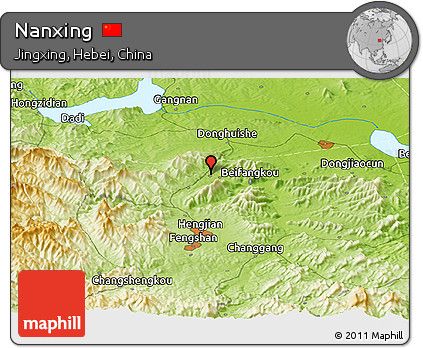 Physical Panoramic Map of Nanxing