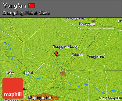 Physical 3D Map of Yong'an