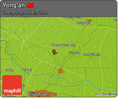 Physical 3D Map of Yong'an