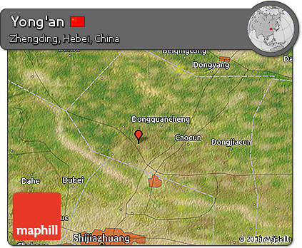 Satellite 3D Map of Yong'an