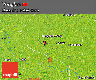Physical Map of Yong'an