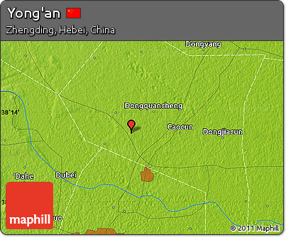 Physical Map of Yong'an