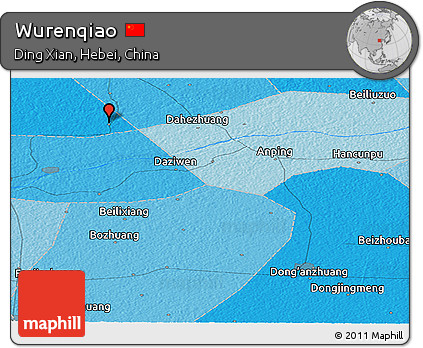 Political Panoramic Map of Wurenqiao