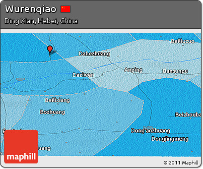 Political Panoramic Map of Wurenqiao