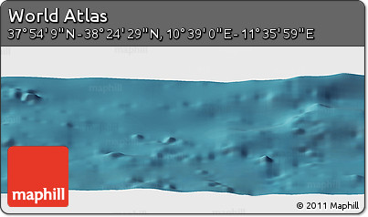 Satellite Panoramic Map of the Area around 38° 9' 19" N, 11° 7' 30" E