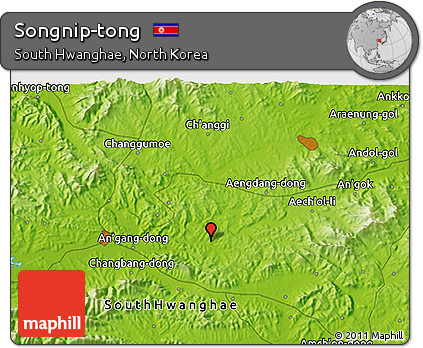 Physical 3D Map of Songnip-tong