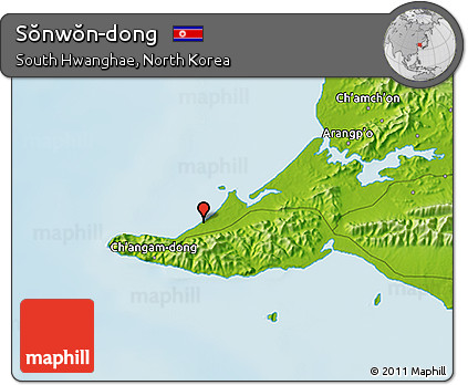 Physical 3D Map of Sŏnwŏn-dong