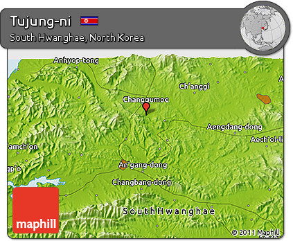 Physical 3D Map of Tujung-ni
