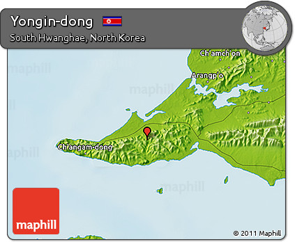 Physical 3D Map of Yongin-dong