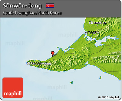 Physical 3D Map of Sŏnwŏn-dong
