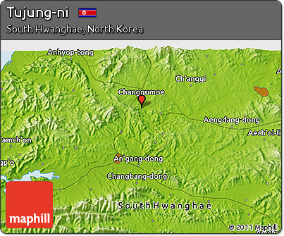 Physical 3D Map of Tujung-ni