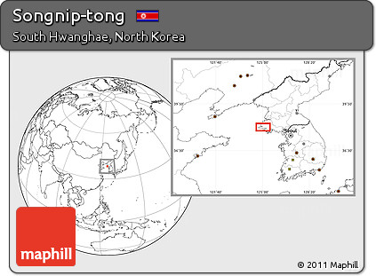 Blank Location Map of Songnip-tong