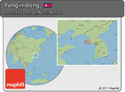 Savanna Style Location Map of Yongin-dong
