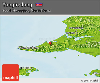 Physical Panoramic Map of Yongin-dong