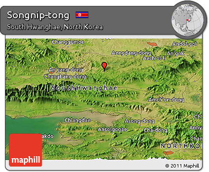 Satellite Panoramic Map of Songnip-tong