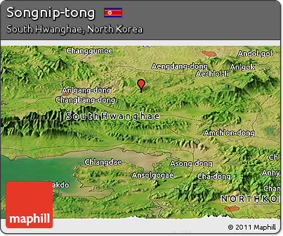 Satellite Panoramic Map of Songnip-tong