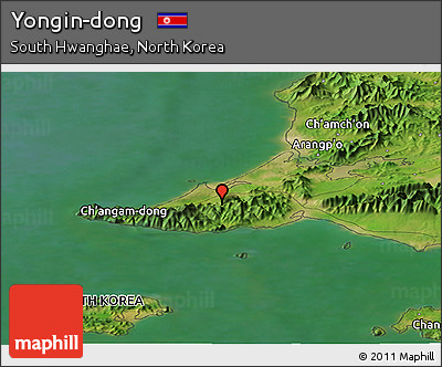 Satellite Panoramic Map of Yongin-dong