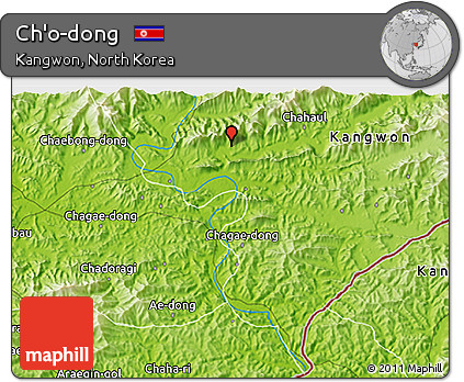 Physical 3D Map of Ch'o-dong