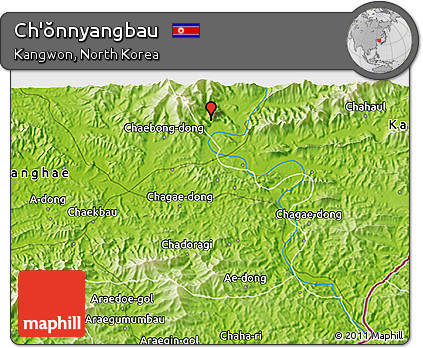 Physical 3D Map of Ch'ŏnnyangbau