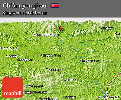 Physical 3D Map of Ch'ŏnnyangbau