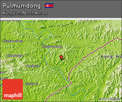 Physical 3D Map of Pulmun-dong