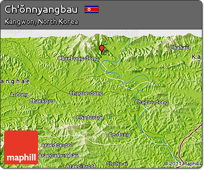 Physical 3D Map of Ch'ŏnnyangbau