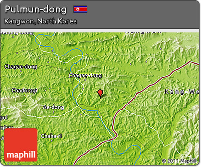 Physical 3D Map of Pulmun-dong