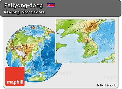 Physical Location Map of Pallyong-dong