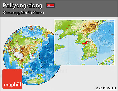 Physical Location Map of Pallyong-dong