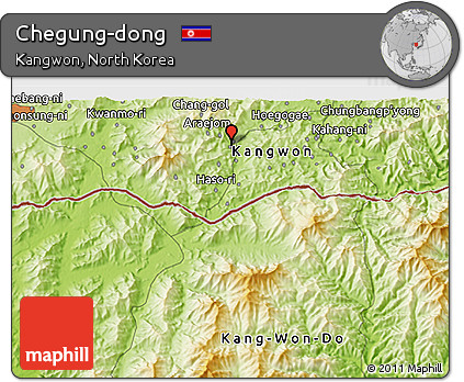 Physical 3D Map of Chegung-dong