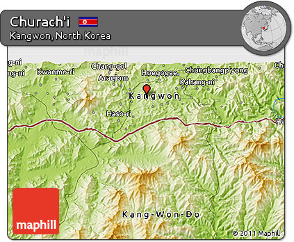 Physical 3D Map of Churach'i